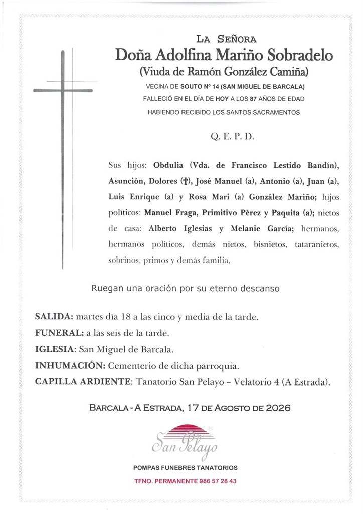 Foto secundaria ADOLFINA MARIÑO SOBRADELO