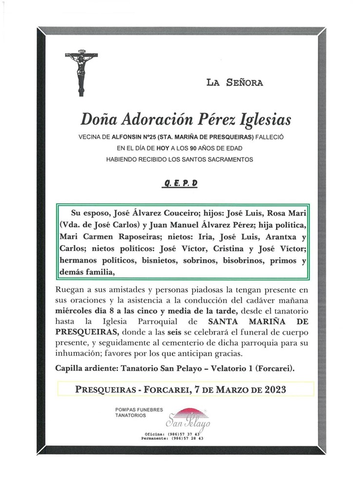 Foto principal ADORACION PEREZ IGLESIAS