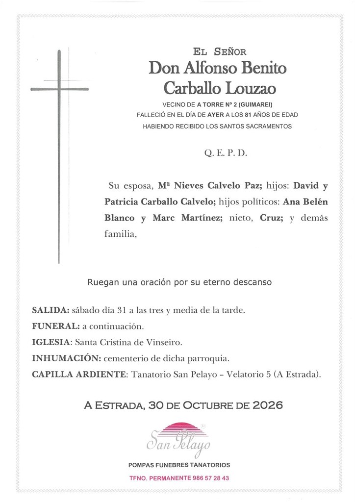 Foto 1 ALFONSO BENITO CARBALLO LOUZAO