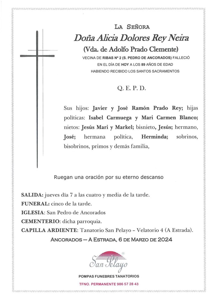 Foto principal ALICIA DOLORES REY NEIRA