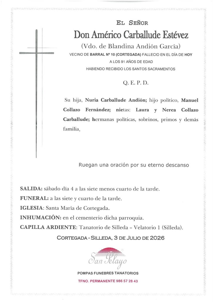 AMÉRICO CARBALLUDE ESTÉVEZ