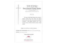 ANIV: ANTONIO CARBIA NÚÑEZ 14/03/2026
