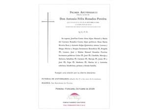 ANIV. ANTONIO FELIX ROZADOS PEREIRA 31/10/2026