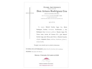 ANIV: ARTURO RODRÍGUEZ CEA 24/10/2026