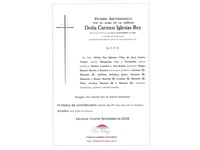 ANIV. CARMEN IGLESIAS REY 29/11/2025