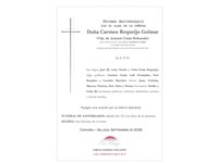 ANIV. CARMEN REQUEIJO GOLMAR 19/09/2026