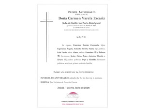 ANIV. CARMEN VARELA ESCARIZ 9/05/2025