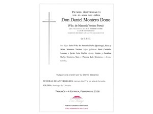 ANIV. DANIEL MONTERO DONO 27/2/2026