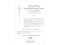 ANIV. DELFINA DOCAMPO VILLAR 5/09/2026
