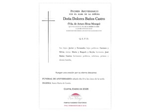 ANIV: DOLORES BAÑOS CASTRO 24/01/2026