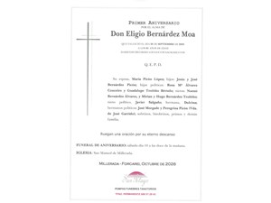 ANIV. ELIGIO BERNARDEZ MOA 10/10/2026