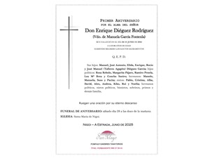 ANIV. ENRIQUE DIEGUEZ RODRIGUEZ 28/06/2025