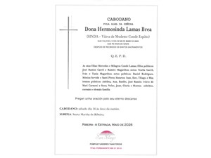 ANIV: HERMOSINDA LAMAS BREA 16/05/2026