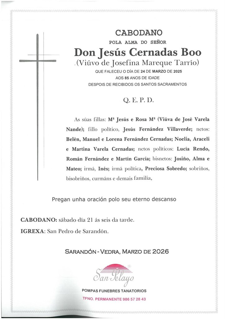 ANIV.  JESÚS CERNADAS BOO