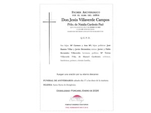 ANIV. JESUS VILLAVERDE CAMPOS 17/1/2026