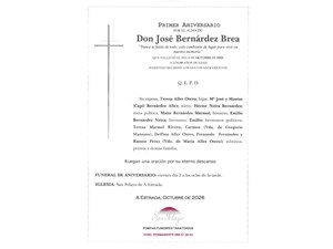 ANIV. JOSÉ BERNÁRDEZ BREA 2/10/2026