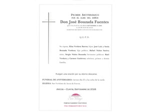 ANIV.  JOSÉ BOUZADA FUENTES  25/09/2026