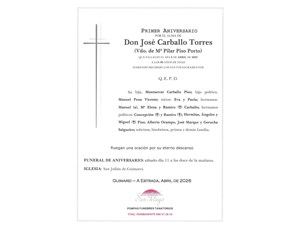 ANIV. JOSE CARBALLO TORRES 11/04/2026