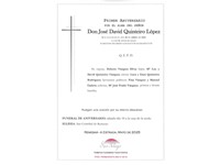 ANIV. JOSE DAVID QUINTEIRO LOPEZ 10/05/2025