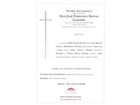 ANIV. JOSÉ FRANCISCO BARROS GOSENDE 27/06/2026