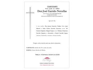 ANIV. JOSE GARRIDO NERCELLAS 30/08/2025
