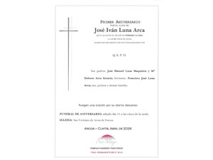 ANIV. JOSÉ IVÁN LUNA ARCA 11/04/2026
