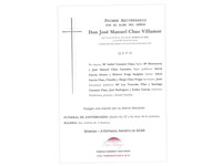 ANIV. JOSE MANUEL CHAO VILLAMOR 22/08/2026