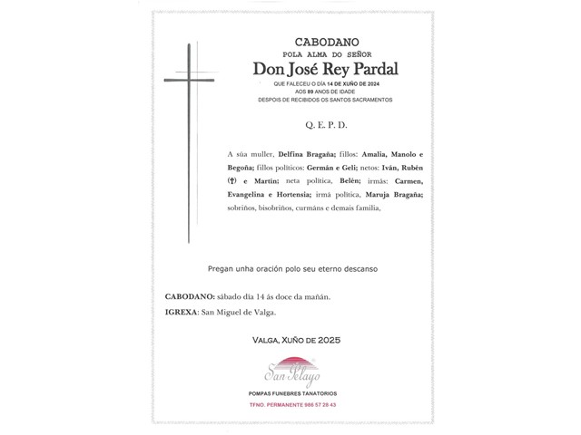 ANIV. JOSE REY PARDAL 14/06/2025
