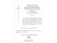 ANIV. JOSEFA FERRIN TAPIA 7/03/2026
