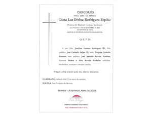 ANIV. LUZ DIVINA RODRÍGUEZ ESPIÑO 25/04/2026