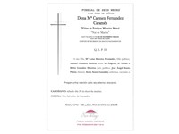 ANIV. Mª CARMEN FERNANDEZ CARAMES 29/11/2025