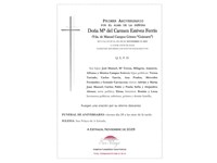 ANIV. Mª DEL CARMEN ESTEVEZ FERRIN 28/11/2025