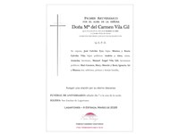 ANIV. Mª DEL CARMEN VILA GIL 7/03/2026