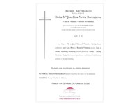 ANIV: Mª JOSEFINA NEIRA BORRAJEROS 24/10/2026
