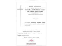 ANIV. Mª LUISA RODRIGUEZ CASTELO 3/05/2025