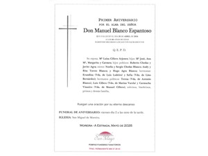 ANIV. MANUEL BLANCO ESPANTOSO 2/05/2025