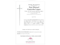 ANIV: MANUEL CANICOBA LÓPEZ 13/06/2026
