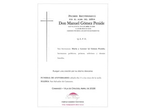 ANIV. MANUEL GOMEZ PENIDE 11/04/2026