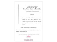 ANIV. MATEO CARRASCO BERMUDE 28/2/2026