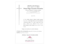 ANIV: OLGA CARAMÉS ROZADOS 03/10/2026