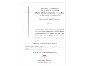 ANIV: OLGA CARAMÉS ROZADOS 03/10/2026