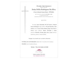 ANIV. OTILIA RODRÍGUEZ DA SILVA 17/10/2026