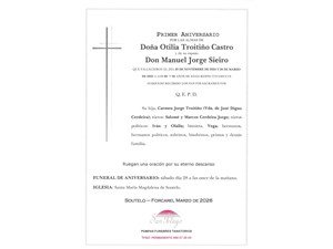 ANIV. OTILIA TROITIÑO Y MANUEL JORGE 28/03/2026