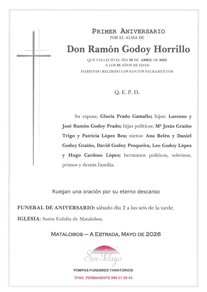 ANIV. RAMON GODOY HORRILLO 2/05/2026