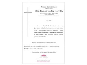 ANIV. RAMON GODOY HORRILLO 2/05/2026