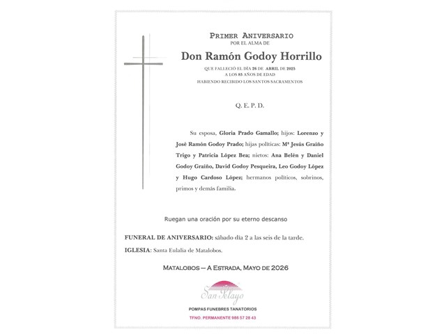 ANIV. RAMON GODOY HORRILLO 2/05/2026