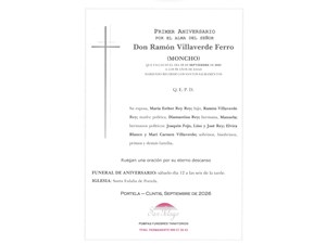 ANIV. RAMON VILLAVERDE FERRO 12/09/2026