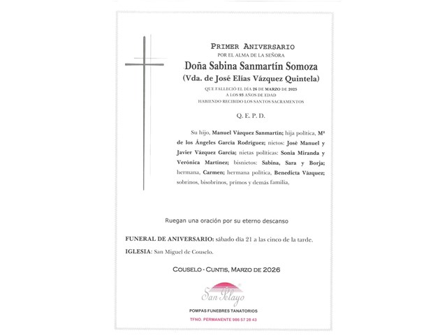 ANIV .  SABINA SANMARTIN SOMOZA