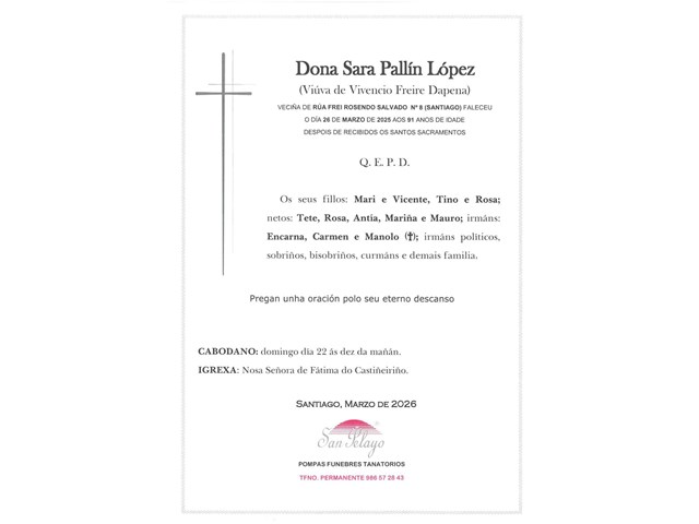 ANIV.  SARA PALLÍN LÓPEZ