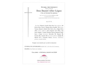 ANIVERSARIO:  DANIEL ALLER LOPEZ   01/08/2026
